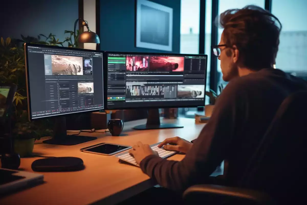 film editing by using postproduction software